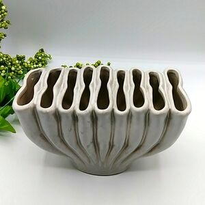 Beautiful Ruffle vase, Clymene or Ceramic Rhysome Vase